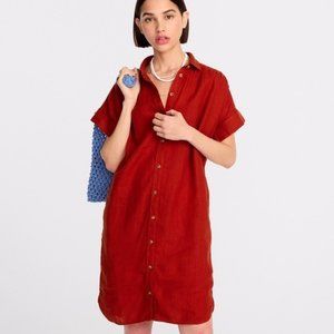 J. Crew Petite Relaxed Fit Linen Shirtdress